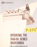 Pitney Bowers-Pitney Bowes 3140, 60 series Insertamax Operations manual 1973-3140-60 Series-01